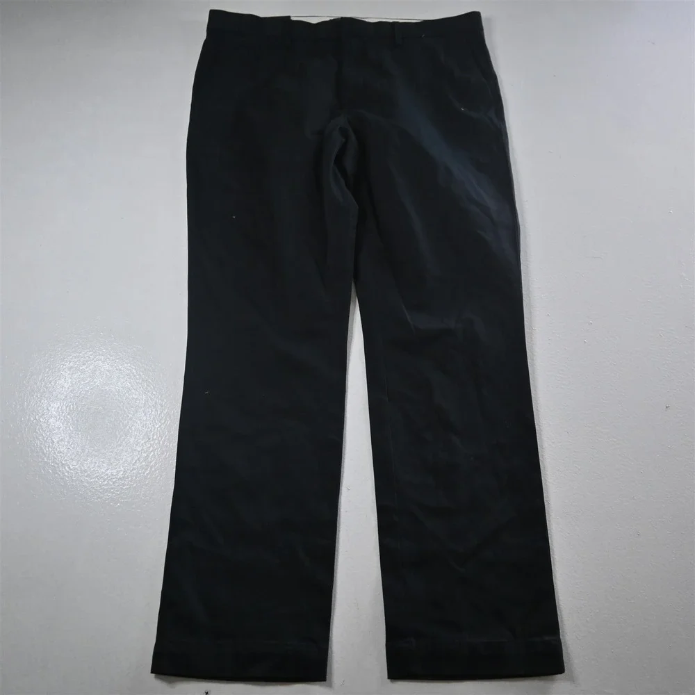 NEW Banana Republic 36x32 Black Fulton Skinny‎ Rapid Movement Chino Mens Pants